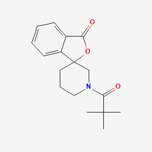 molecular formula C17H21NO3 B2745851 1'-pivaloyl-3H-spiro[isobenzofuran-1,3'-piperidin]-3-one CAS No. 1704532-57-9
