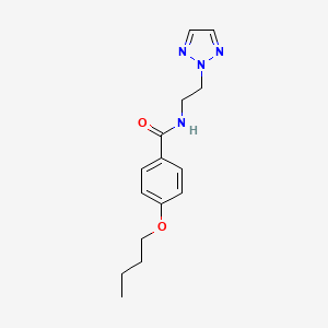 molecular formula C15H20N4O2 B2745858 N-(2-(2H-1,2,3-triazol-2-yl)ethyl)-4-butoxybenzamide CAS No. 2097898-12-7