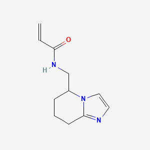 molecular formula C11H15N3O B2745904 N-(5,6,7,8-Tetrahydroimidazo[1,2-a]pyridin-5-ylmethyl)prop-2-enamide CAS No. 2411201-51-7