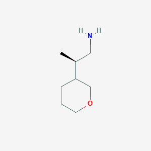 molecular formula C8H17NO B2745915 (2R)-2-(Oxan-3-yl)propan-1-amine CAS No. 2248215-55-4