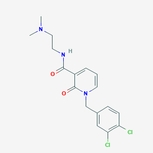 molecular formula C17H19Cl2N3O2 B2745923 1-(3,4-dichlorobenzyl)-N-[2-(dimethylamino)ethyl]-2-oxo-1,2-dihydro-3-pyridinecarboxamide CAS No. 338783-51-0