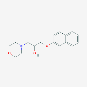 molecular formula C17H21NO3 B2745931 1-Morpholin-4-yl-3-(2-naphthyloxy)propan-2-ol CAS No. 298193-68-7