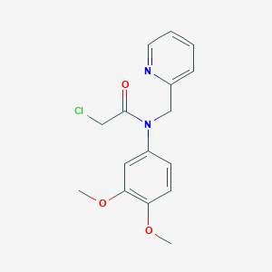molecular formula C16H17ClN2O3 B2745938 2-Chloro-N-(3,4-dimethoxyphenyl)-N-(pyridin-2-ylmethyl)acetamide CAS No. 1397197-68-0