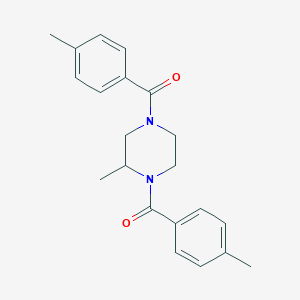 2-Methyl-1,4-bis(4-methylbenzoyl)piperazine