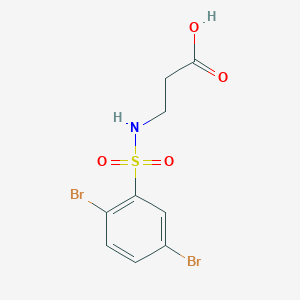3-(2,5-Dibromobenzenesulfonamido)propanoic acid
