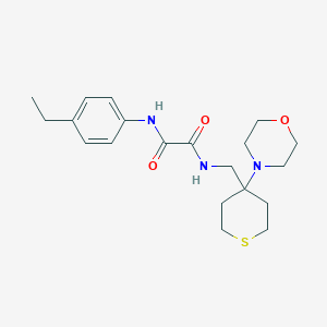 N'-(4-Ethylphenyl)-N-[(4-morpholin-4-ylthian-4-yl)methyl]oxamide