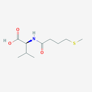 (2S)-3-Methyl-2-(4-methylsulfanylbutanoylamino)butanoic acid