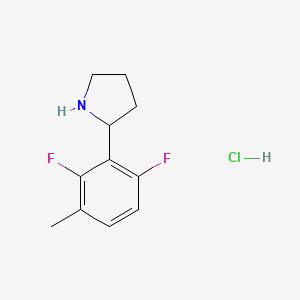 2-(2,6-Difluoro-3-methylphenyl)pyrrolidine;hydrochloride