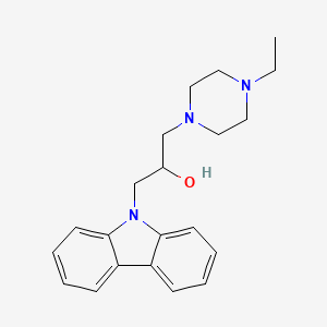 molecular formula C21H27N3O B2746020 1-(9H-carbazol-9-yl)-3-(4-ethylpiperazin-1-yl)propan-2-ol CAS No. 1223269-93-9