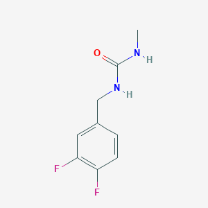 molecular formula C9H10F2N2O B2746027 1-[(3,4-Difluorophenyl)methyl]-3-methylurea CAS No. 1598181-49-7