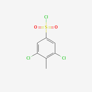 molecular formula C7H5Cl3O2S B2746033 3,5-Dichloro-4-methylbenzene-1-sulfonyl chloride CAS No. 24653-79-0