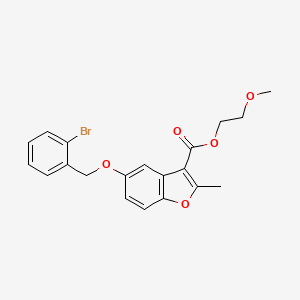 molecular formula C20H19BrO5 B2746041 3-[1-[(2-氨基-2-氧乙基)硫基]-5-氧代[1,2,4]噻二唑[4,3-a]喹唑啉-4(5H)-基]-N-异丁基丙酰胺 CAS No. 308296-12-0