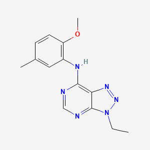 3-ethyl-N-(2-methoxy-5-methylphenyl)-3H-[1,2,3]triazolo[4,5-d]pyrimidin-7-amine