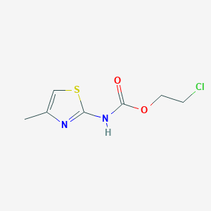 2-chloroethyl N-(4-methyl-1,3-thiazol-2-yl)carbamate