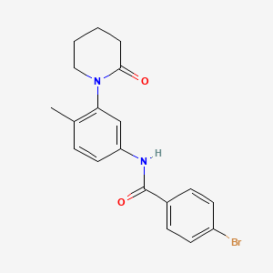 molecular formula C19H19BrN2O2 B2746064 4-溴-N-(4-甲基-3-(2-氧代哌啶-1-基)苯基)苯甲酰胺 CAS No. 941873-18-3