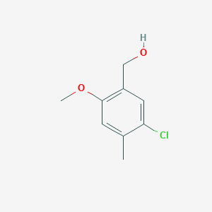 molecular formula C9H11ClO2 B2746068 (5-Chloro-2-methoxy-4-methylphenyl)methanol CAS No. 1368935-96-9