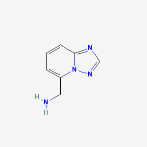 molecular formula C7H8N4 B2746083 ([1,2,4]Triazolo[1,5-A]pyridin-5-ylmethyl)amine CAS No. 1512089-51-8