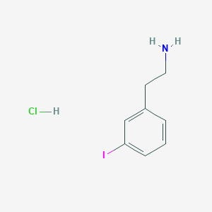 molecular formula C8H11ClIN B2746123 2-(3-碘苯基)乙胺;盐酸盐 CAS No. 90555-84-3
