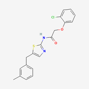molecular formula C19H17ClN2O2S B2746132 2-(2-chlorophenoxy)-N-[5-(3-methylbenzyl)-1,3-thiazol-2-yl]acetamide CAS No. 301176-31-8