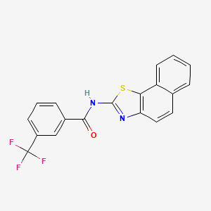 molecular formula C19H11F3N2OS B2746135 N-(naphtho[2,1-d]thiazol-2-yl)-3-(trifluoromethyl)benzamide CAS No. 330189-66-7