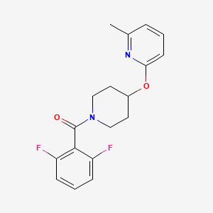 B2746152 (2,6-Difluorophenyl)(4-((6-methylpyridin-2-yl)oxy)piperidin-1-yl)methanone CAS No. 1797267-07-2