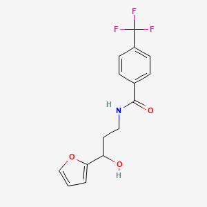 N-[3-(Furan-2-YL)-3-hydroxypropyl]-4-(trifluoromethyl)benzamide