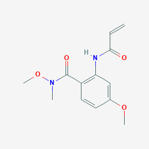 molecular formula C13H16N2O4 B2746165 N,4-Dimethoxy-N-methyl-2-(prop-2-enoylamino)benzamide CAS No. 2305402-93-9