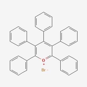 molecular formula C35H25BrO B2746190 Pentaphenylpyrylium bromide CAS No. 13179-90-3