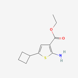 Ethyl 2-amino-5-cyclobutylthiophene-3-carboxylate