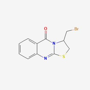 molecular formula C11H9BrN2OS B2746220 3-(溴甲基)-2,3-二氢-5H-[1,3]噻唑并[2,3-b]喹唑啉-5-酮 CAS No. 212143-50-5