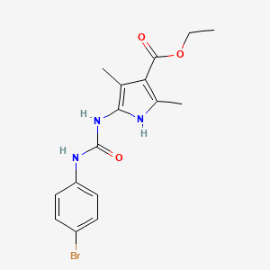 ethyl 5-[(4-bromophenyl)carbamoylamino]-2,4-dimethyl-1H-pyrrole-3-carboxylate