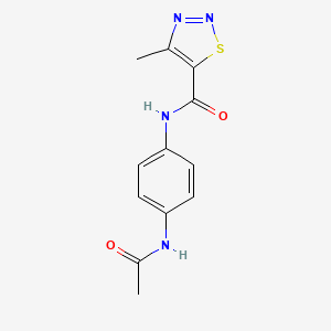 N-(4-acetamidophenyl)-4-methylthiadiazole-5-carboxamide