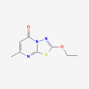 molecular formula C8H9N3O2S B2746235 2-ethoxy-7-methyl-5H-[1,3,4]thiadiazolo[3,2-a]pyrimidin-5-one CAS No. 75607-64-6