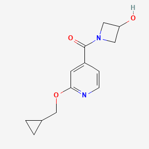 1-[2-(cyclopropylmethoxy)pyridine-4-carbonyl]azetidin-3-ol