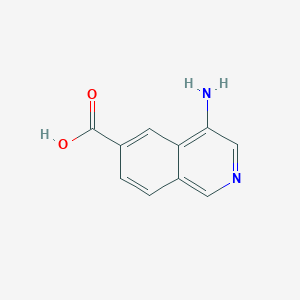 molecular formula C10H8N2O2 B2746256 4-Aminoisoquinoline-6-carboxylic acid CAS No. 1956332-68-5