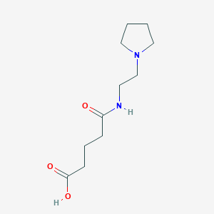 5-Oxo-5-{[2-(1-pyrrolidinyl)ethyl]amino}pentanoic acid