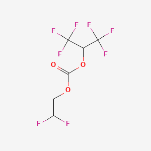 molecular formula C6H4F8O3 B2746276 2,2-Difluoroethyl hexafluoroisopropyl carbonate CAS No. 1980044-06-1