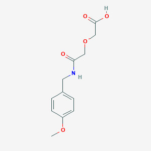 {2-[(4-Methoxybenzyl)amino]-2-oxoethoxy}acetic acid