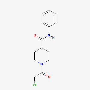 molecular formula C14H17ClN2O2 B2746294 1-(2-chloroacetyl)-N-phenylpiperidine-4-carboxamide CAS No. 923171-84-0