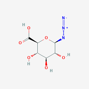molecular formula C6H9N3O6 B2746304 (2S,3S,4S,5R,6R)-6-azido-3,4,5-trihydroxyoxane-2-carboxylic acid CAS No. 357981-14-7