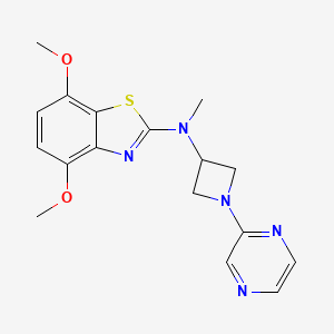 4,7-Dimethoxy-N-methyl-N-(1-pyrazin-2-ylazetidin-3-yl)-1,3-benzothiazol-2-amine