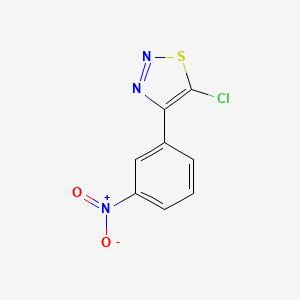 molecular formula C8H4ClN3O2S B2746326 5-Chloro-4-(3-nitrophenyl)-1,2,3-thiadiazole CAS No. 1909327-27-0