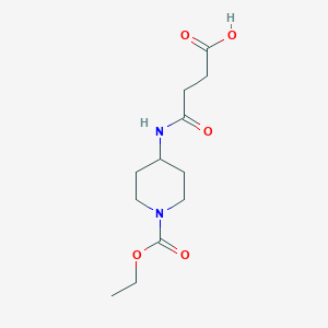 4-{[1-(Ethoxycarbonyl)piperidin-4-yl]amino}-4-oxobutanoic acid