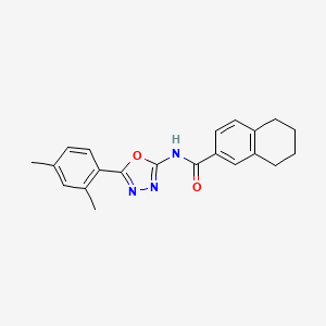 N-[5-(2,4-dimethylphenyl)-1,3,4-oxadiazol-2-yl]-5,6,7,8-tetrahydronaphthalene-2-carboxamide