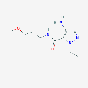 molecular formula C11H20N4O2 B2746347 4-Amino-N-(3-methoxypropyl)-1-propyl-1H-pyrazole-5-carboxamide CAS No. 2101200-92-2