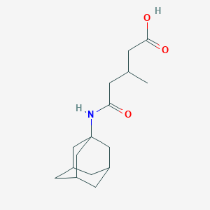 5-(1-Adamantylamino)-3-methyl-5-oxopentanoic acid