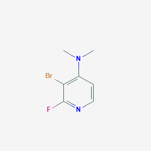 molecular formula C7H8BrFN2 B2746399 3-Bromo-2-fluoro-N,N-dimethylpyridin-4-amine CAS No. 2418663-50-8
