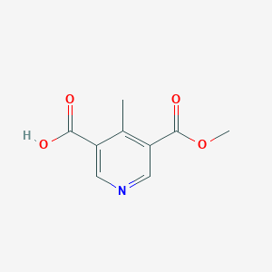 molecular formula C9H9NO4 B2746402 5-(Methoxycarbonyl)-4-methylpyridine-3-carboxylic acid CAS No. 18181-21-0