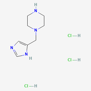 1-[(1H-imidazol-4-yl)methyl]piperazine trihydrochloride