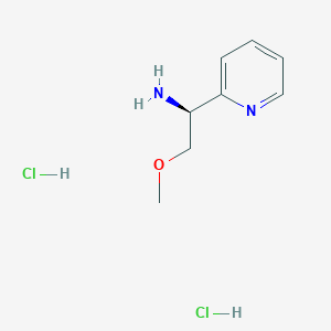 molecular formula C8H14Cl2N2O B2746414 (1S)-2-methoxy-1-(pyridin-2-yl)ethan-1-amine dihydrochloride CAS No. 2247088-16-8